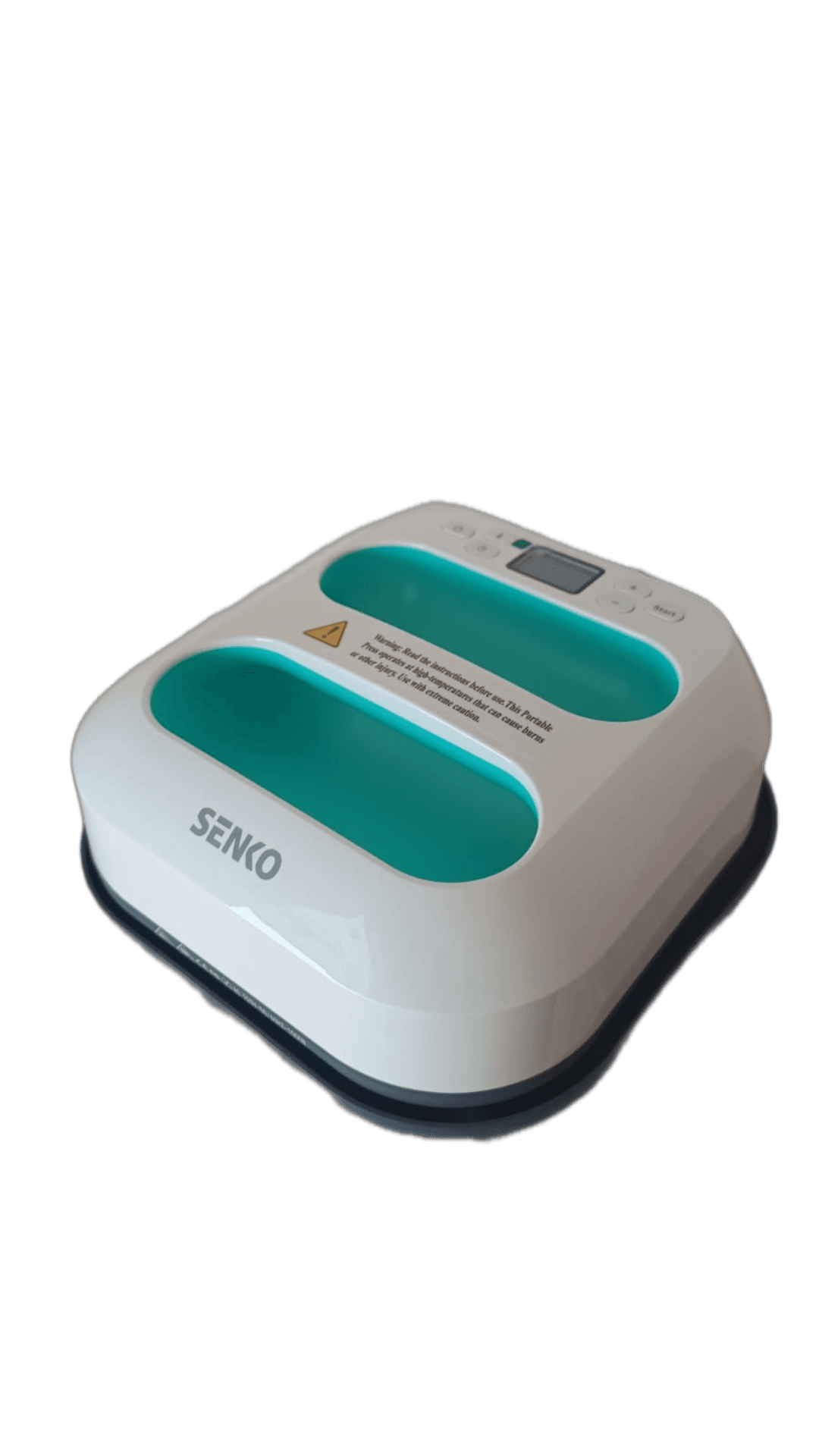 Estampadora de Mano 23 X 23 CM - Portatil - BLANCO VERDE AGUA