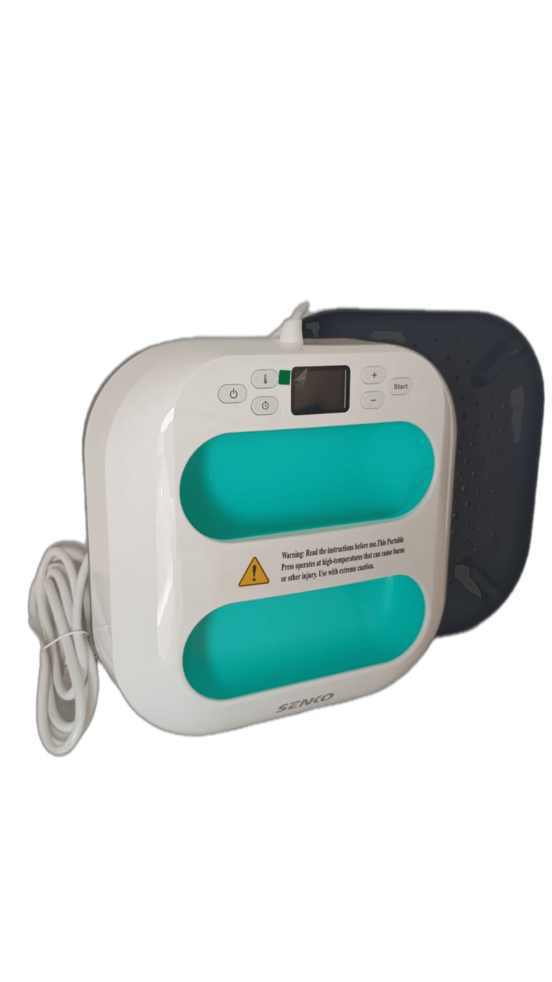 Estampadora de Mano 23 X 23 CM - Portatil - BLANCO VERDE AGUA