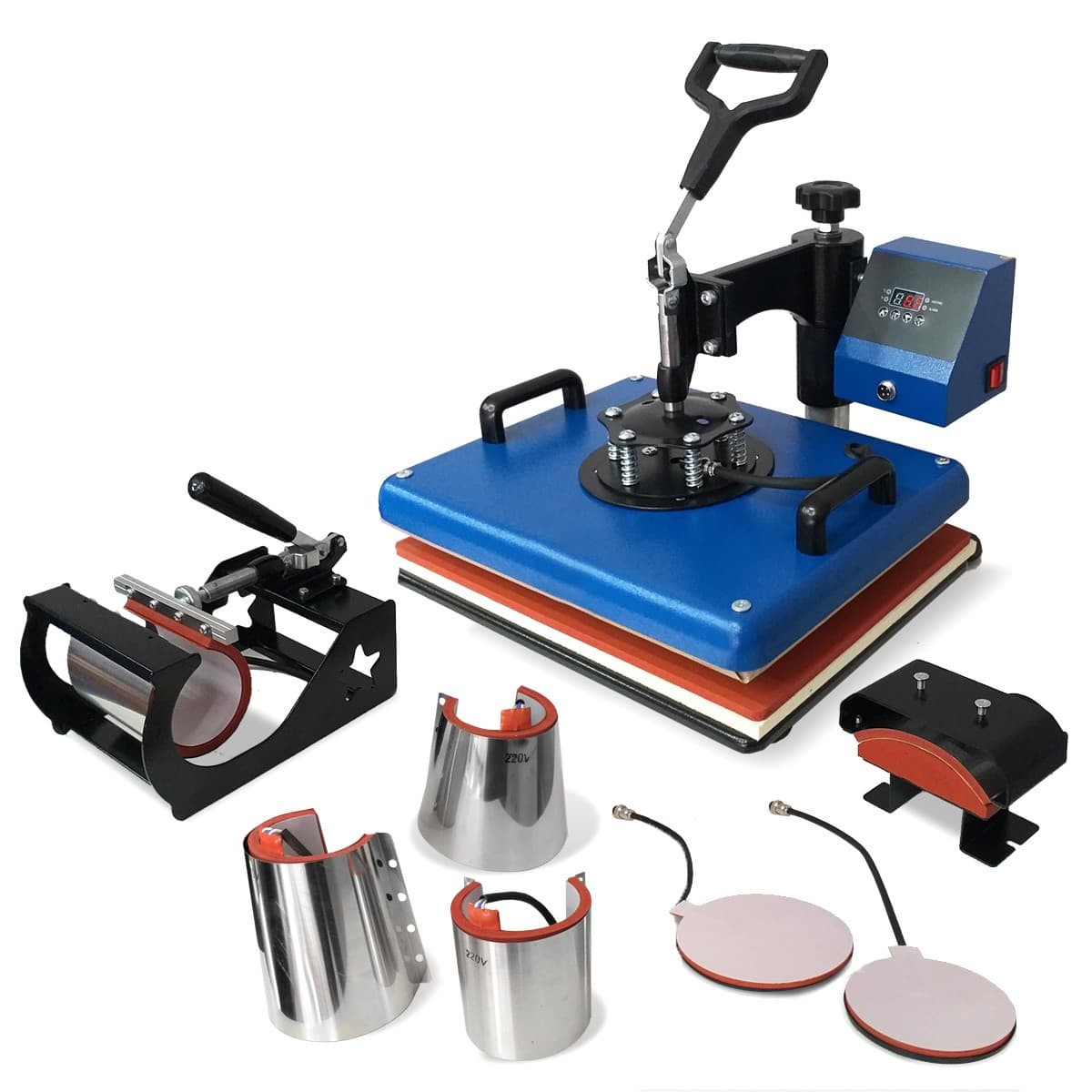 Estampadora Sublimadora Plana 30x38 8 en 1 SENKO Blue