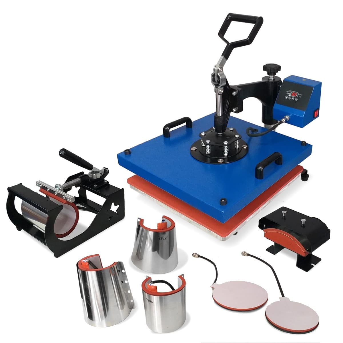 Estampadora Sublimadora Plana 38x38 8 en 1 SENKO Blue