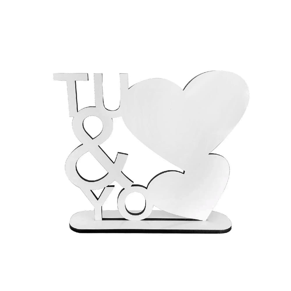 Porta Retrato TU Y YO Madera Cristal 12X14, por unidad