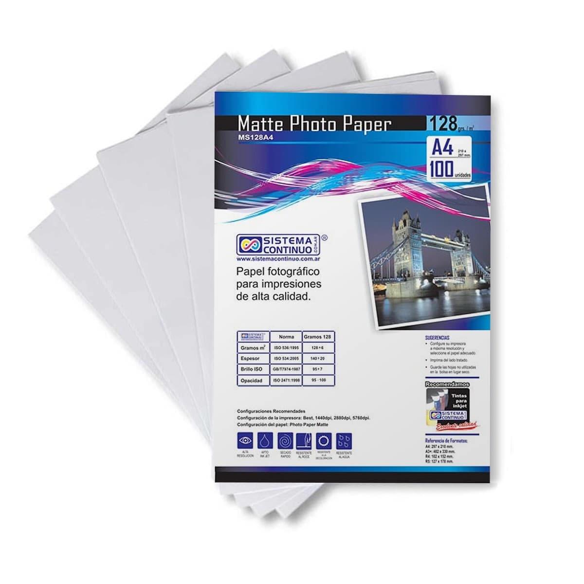 Glossy 220 Doble Faz A4 x20 Hojas