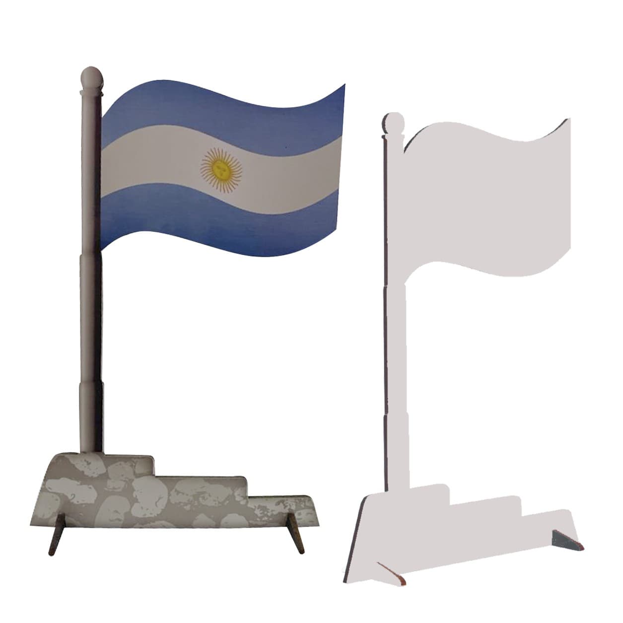 Bandera con Mastil de 13x19 - Bolsa de 5 unidades