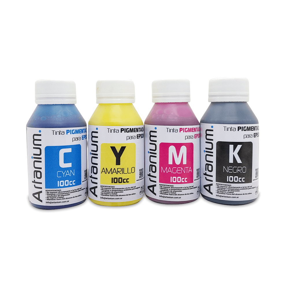 Tinta Pigmentada Artanium Para Impresoras Epson x 100cc