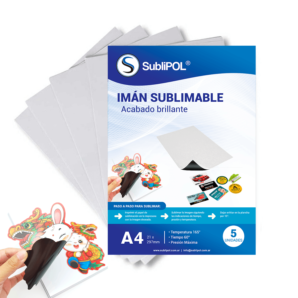 Iman A4 Sublimable x 5 Hojas