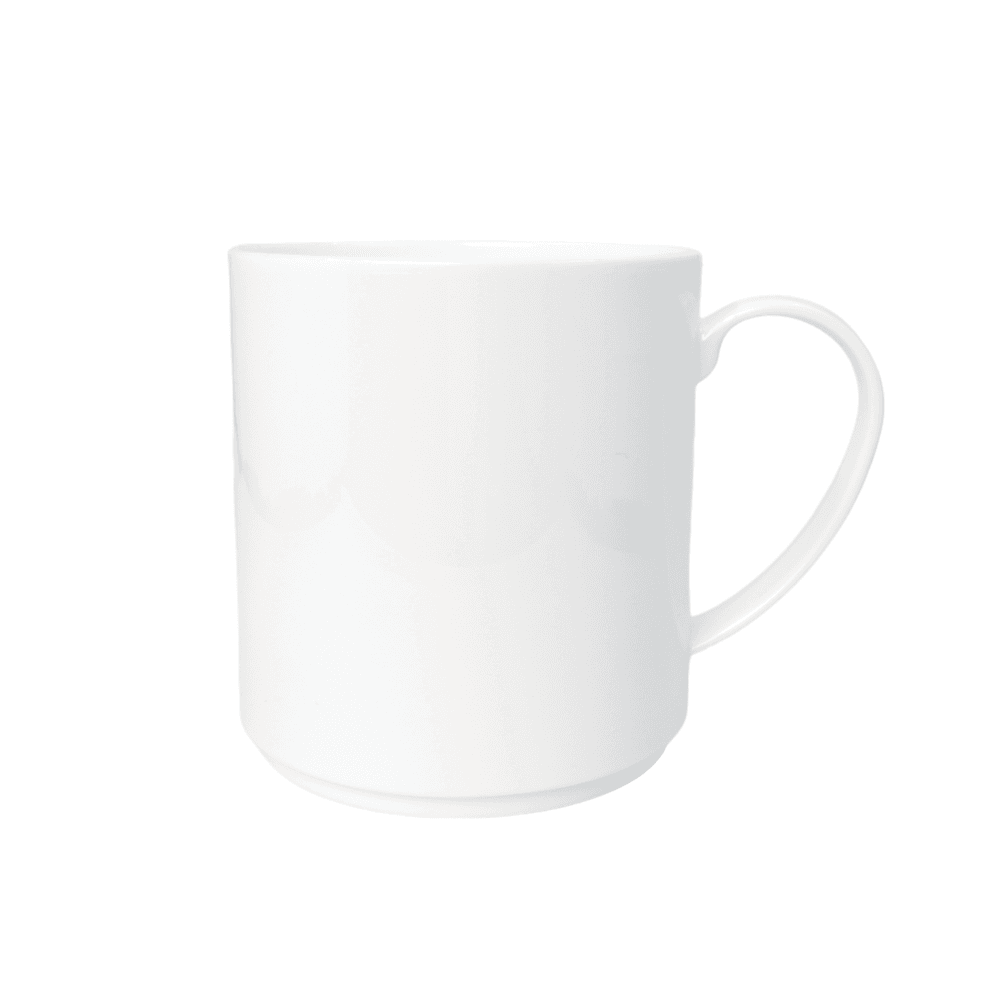Taza Recta Apilable de Polimero SubliPol - Blanca