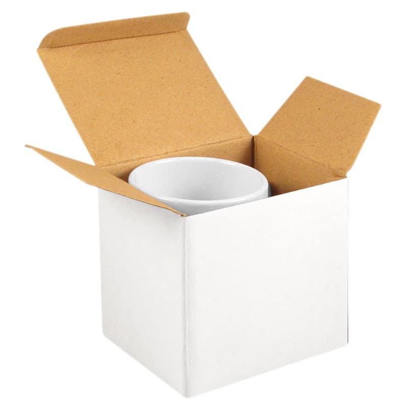 Caja de cartón sublimable para tazas